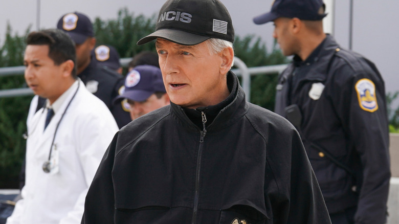 NCIS Gibbs Crowd of Cops