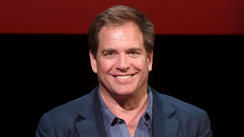 Michael Weatherly smiling