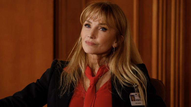 Carla Marino smiling smugly in "NCIS"