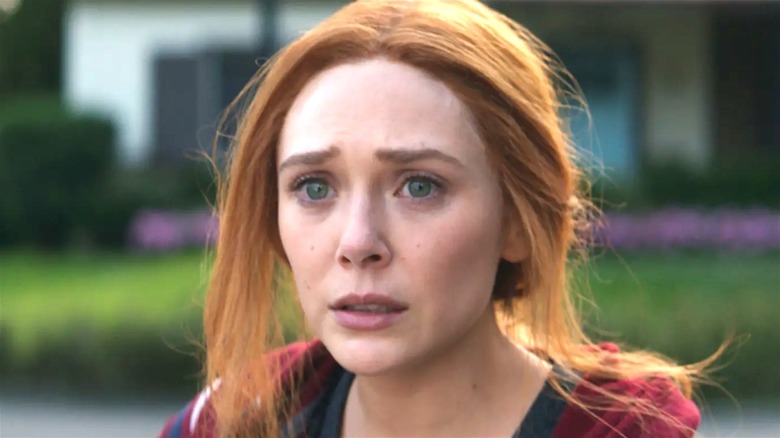 Wanda of MCU looks upset