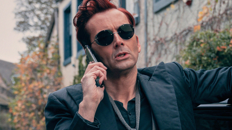 Crowley on Cell Phone