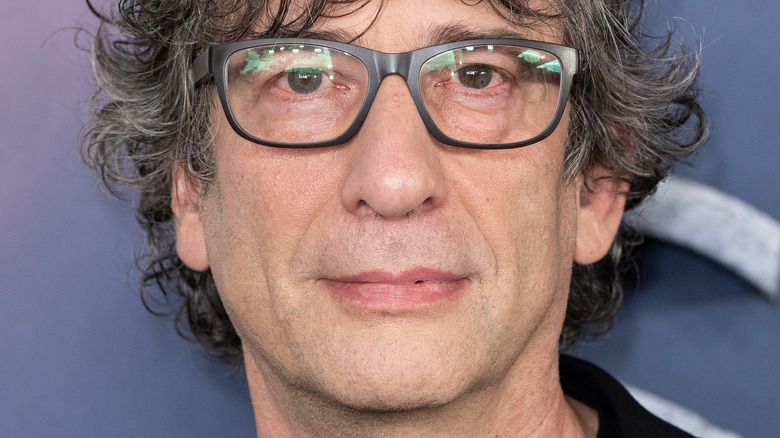 Close-up of Neil Gaiman