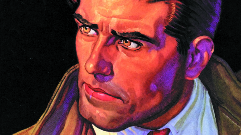 Doc Savage frowning