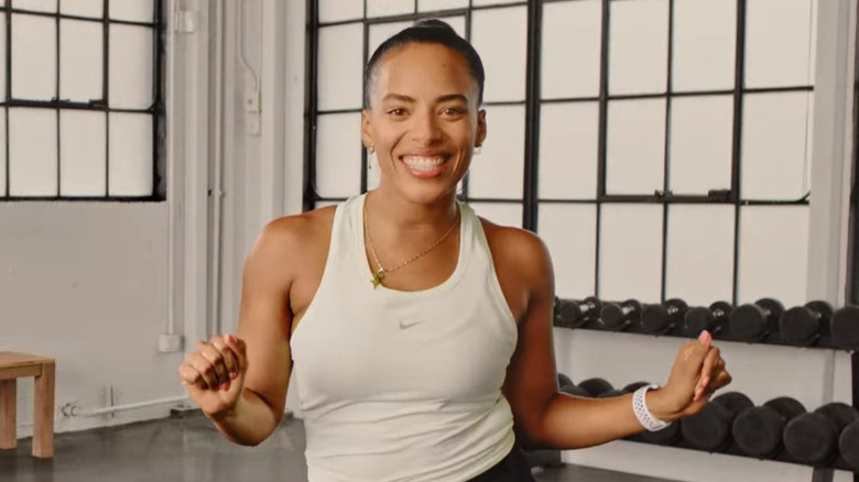 Tara Nicolas Nike x Netflix workout 