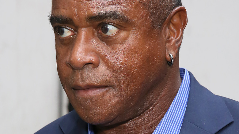A close-up of sportscaster Ahmad Rashad