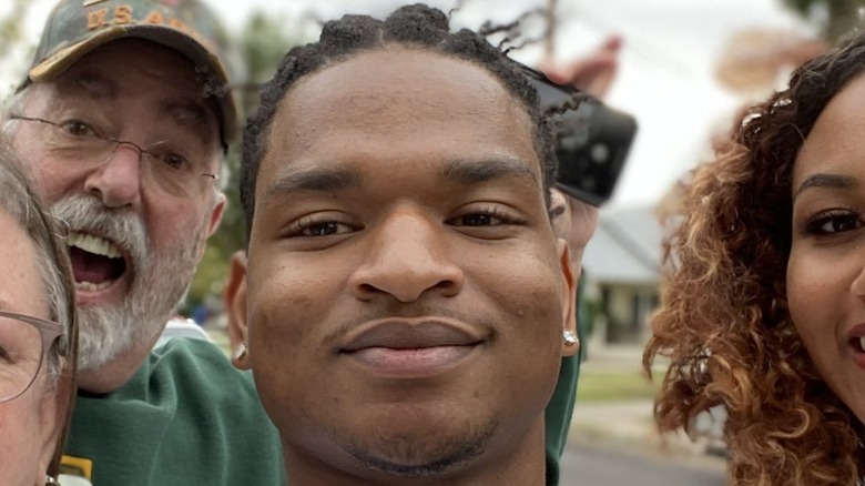 Jamal Hinton in front, Lonnie Dench in back in 2019