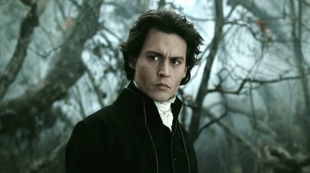 Johnny Depp as Ichabod Crane in Sleepy Hollow