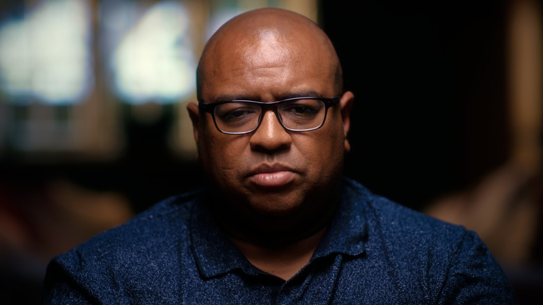 Graham Hornigold frowning in 