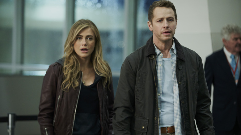 Michaela and Ben looking shocked