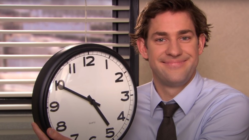 Jim with clock