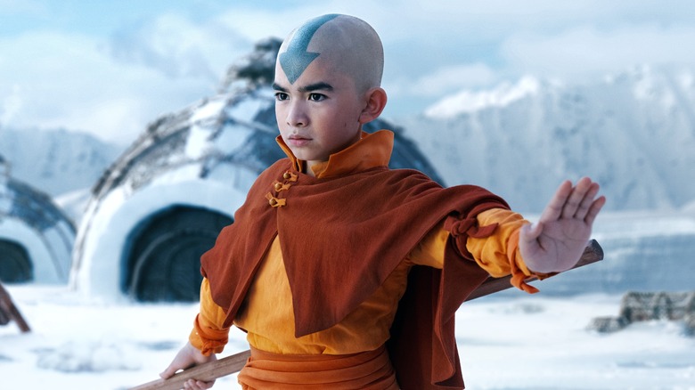 Aang putting out hand