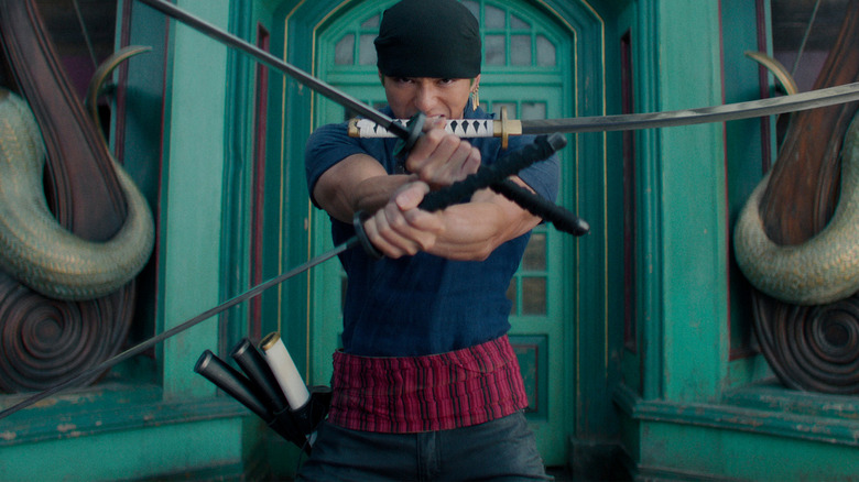 Zoro Wielding Three Swords