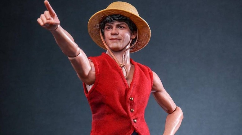 Monkey D. Luffy toy pointing