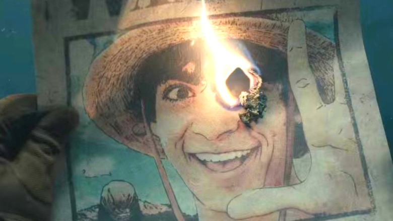 Luffy wanted posted cigar burn