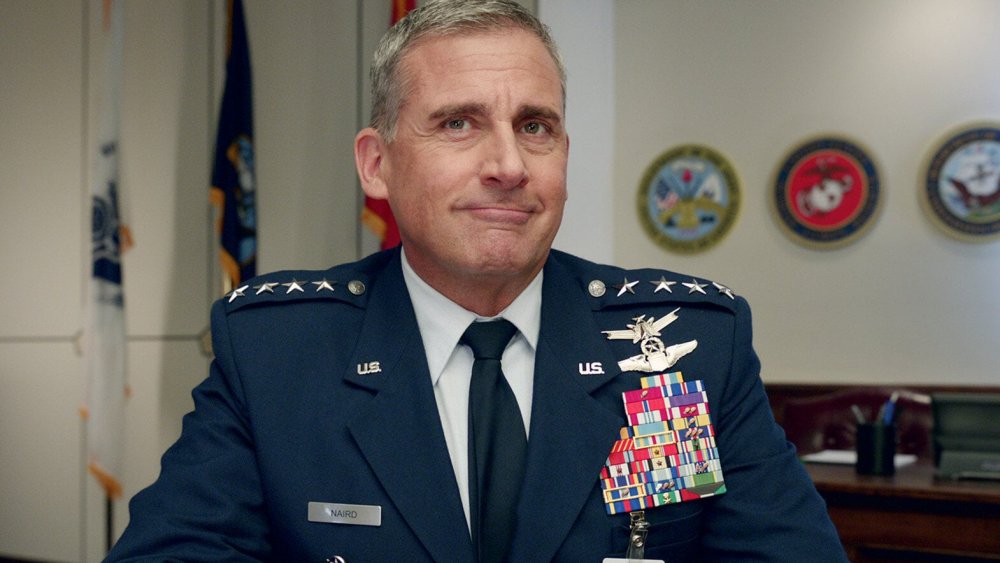 Steve Carell as General Mark Naird on Netflix's Space Force