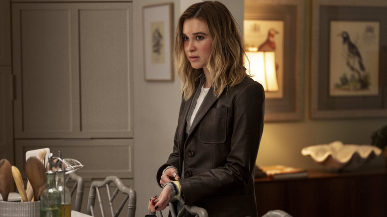 Tatum Evans standing in kitchen in Scream 7