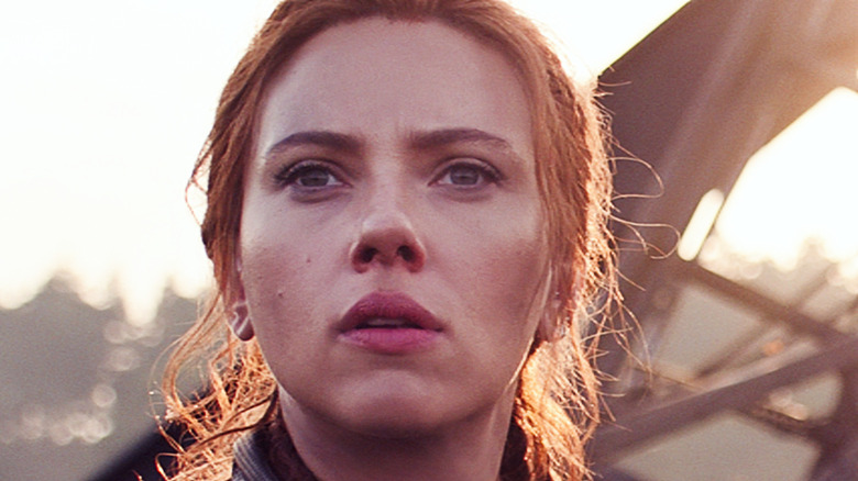 Black Widow Natasha looking into the distance