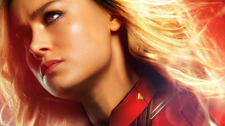 Brie Larson as Captain Marvel Carol Danvers character poster