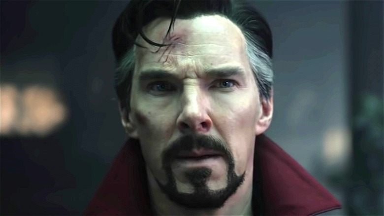 Doctor Strange grey temples goatee