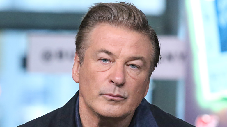 Alec Baldwin staring