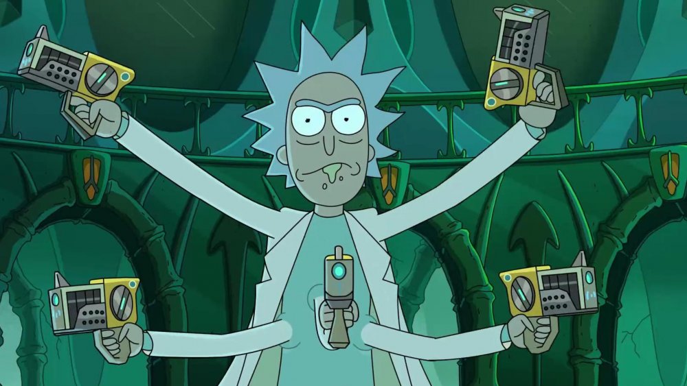 Rick with extra arms on Rick and Morty season 4 part 2