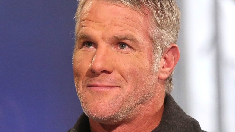 Brett Favre smiling