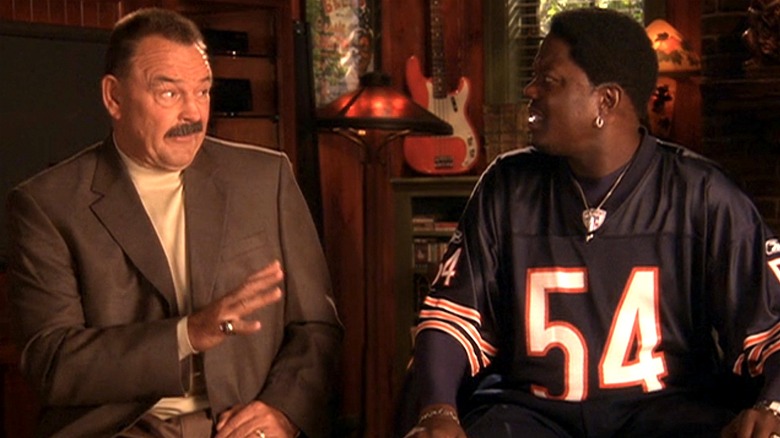 Butkus talking to Bernie Mac