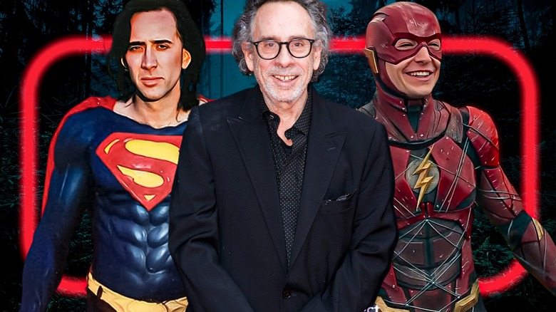 Nic Cage's Superman with Tim Burton and Flash