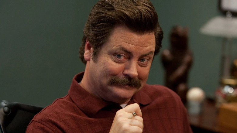 Parks and Recreation Ron Swanson close up
