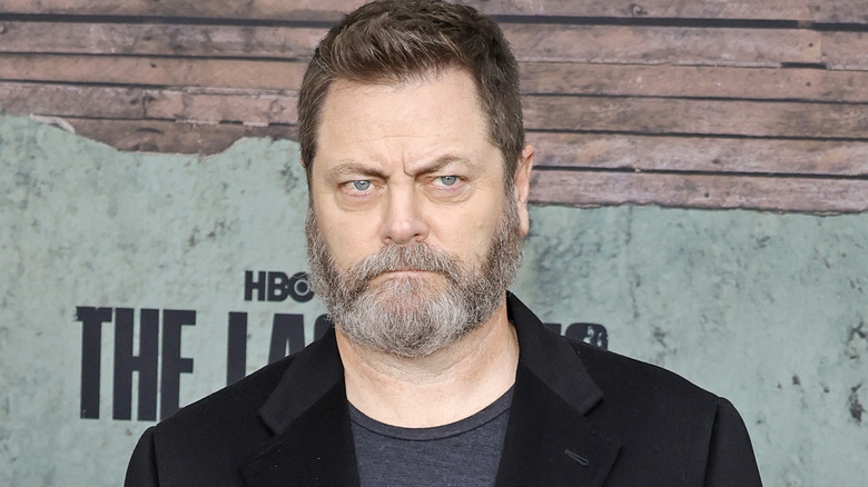 Nick Offerman posing