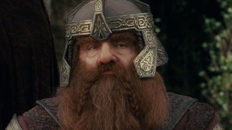 Gimli looking on