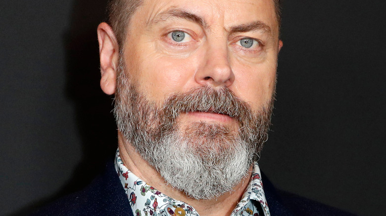 Nick Offerman offers a quizzical look