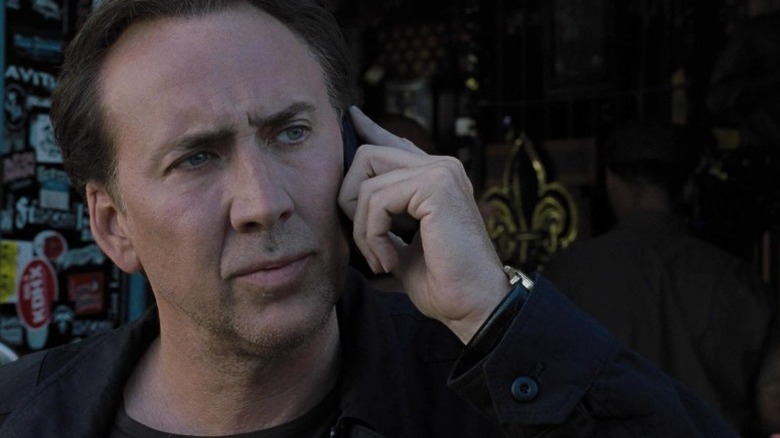 Nic Cage on the phone in Stolen