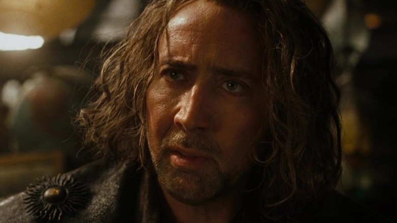 Nic Cage looking concerned in The Sorcerer's Apprentice