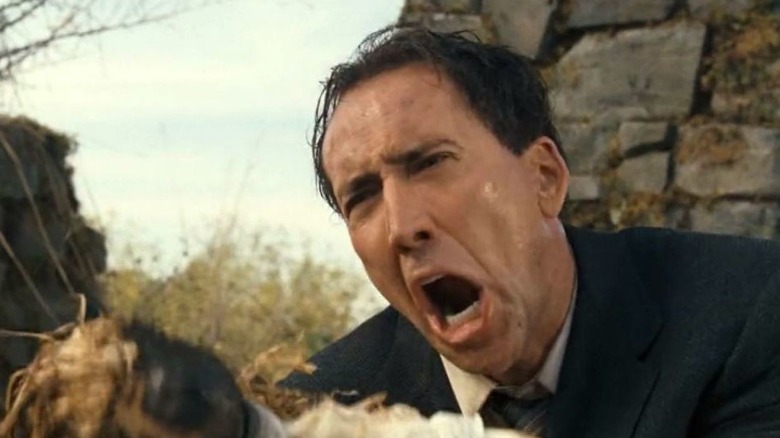 Nic Cage screaming in The Wicker Man