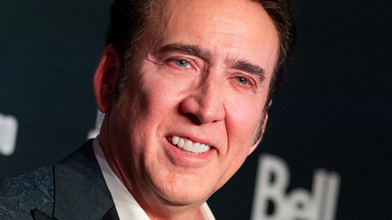 Nicolas Cage smiling