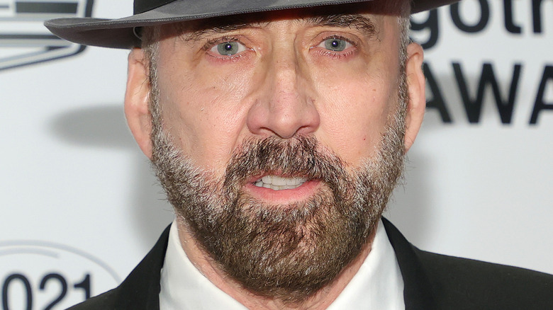 Nic Cage in a fedora