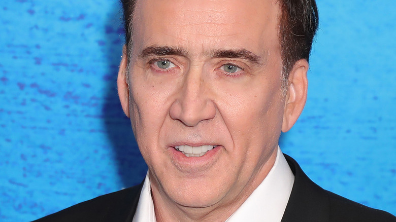 Nicolas Cage at movie premiere 