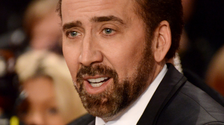 Nicolas Cage smiling