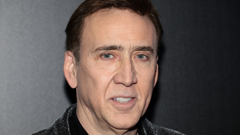 Nicolas Cage looking pensive