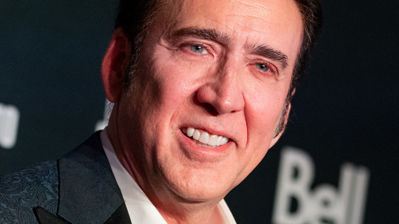 Nicolas Cage smiling