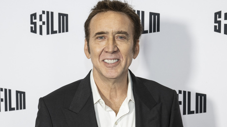 Nicolas Cage smiling