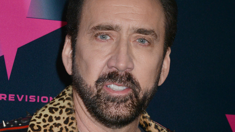 Nicolas Cage attending premiere