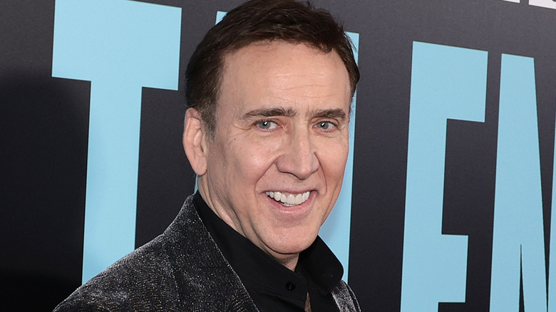 Nicolas Cage smiling
