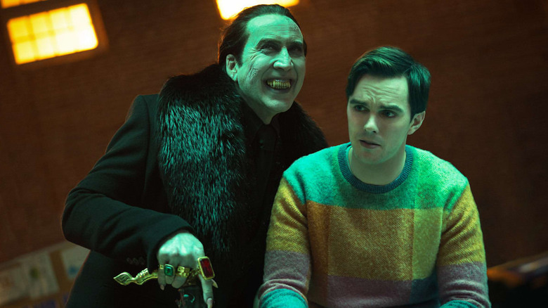 Dracula smiling next to Renfield