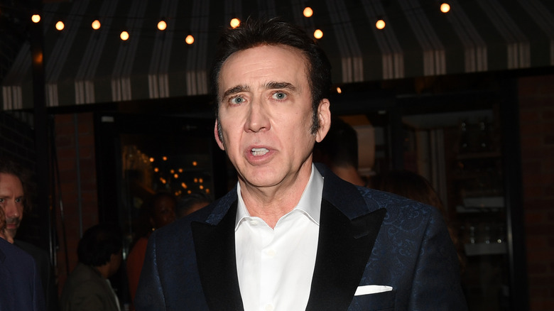 Nicolas Cage talking