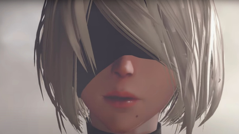 Nier: Automata 2B looks forward