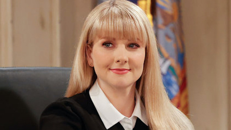 Melissa Rauch smirks