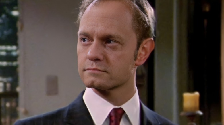 Niles Crane weatring a suit