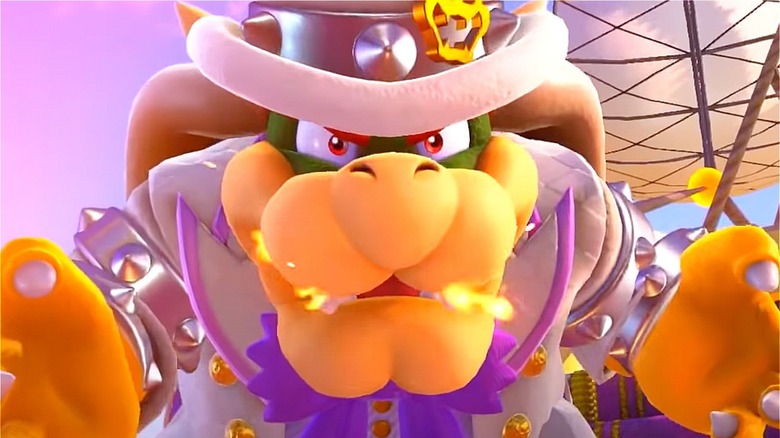 Bowser fighting Mario